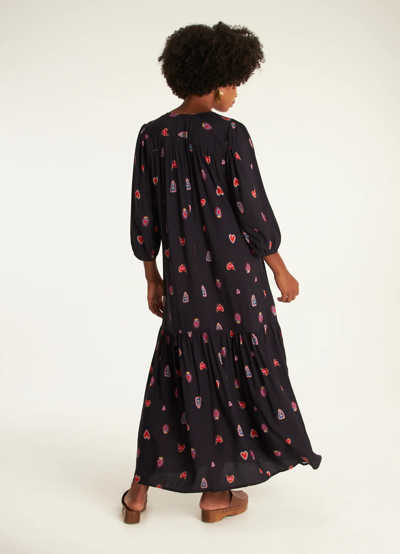 Vestido manga longa estampado ternura Cantão 1