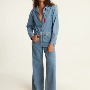 Calça wide leg leve zig jeans Cantão