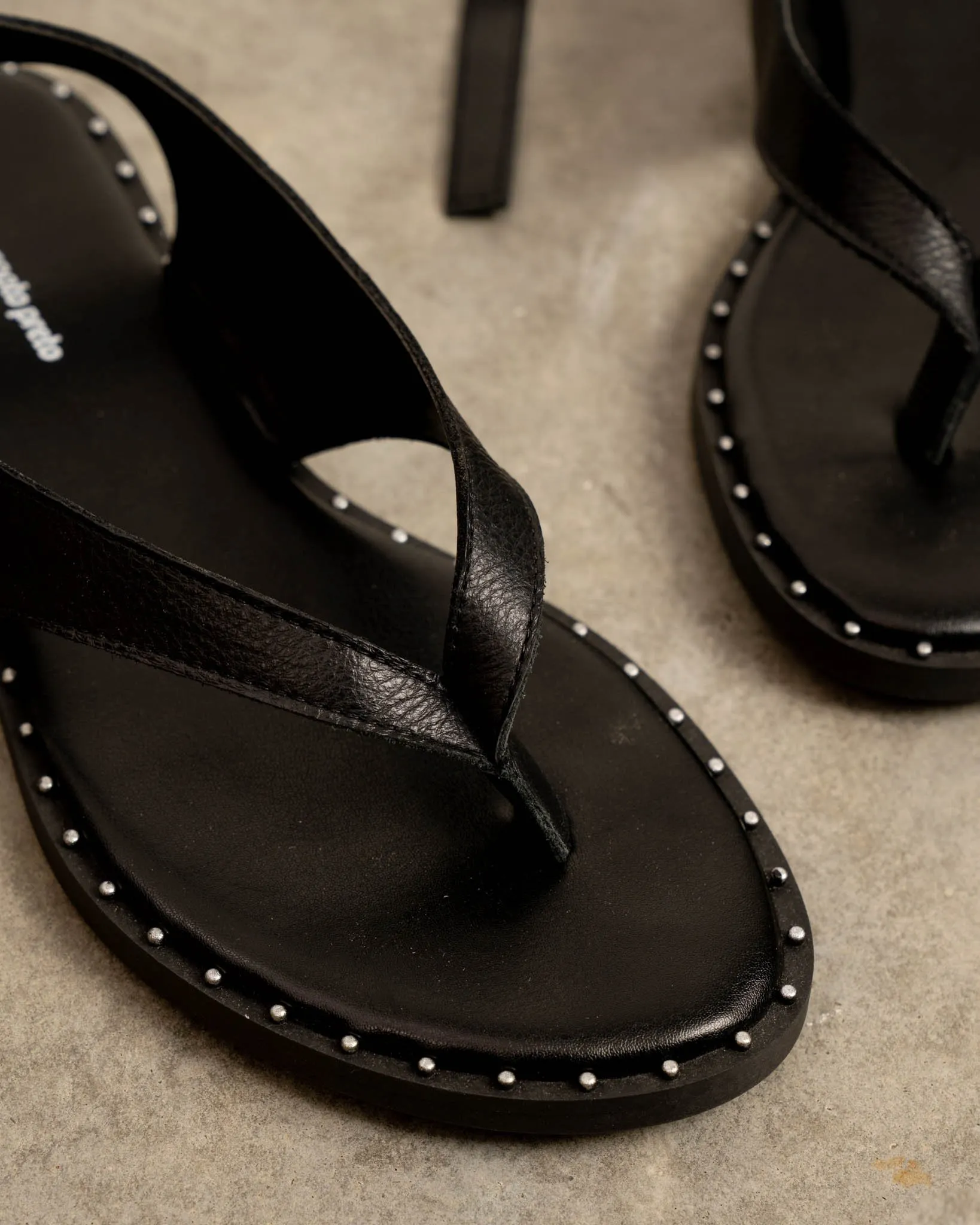 Sandália Rasteira Couro Amarração - Imagem 4